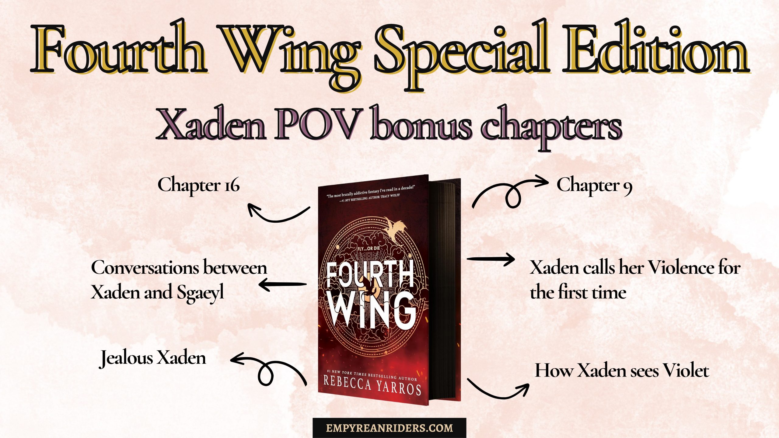 Fourth Wing Xaden POV bonus chapters (with official download link